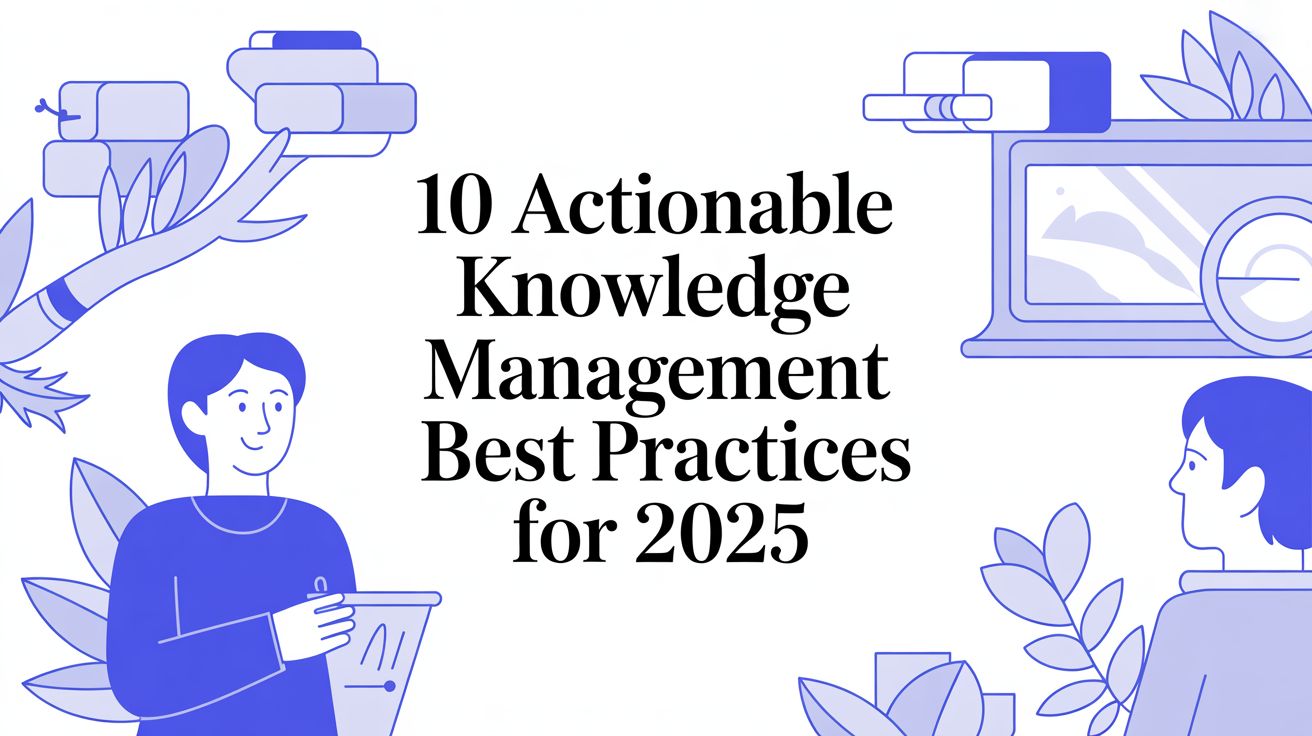 Featured image for 10 Actionable Knowledge Management Best Practices for 2025