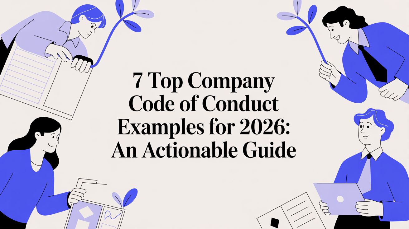 Featured image for 7 Top Company Code of Conduct Examples for 2026: An Actionable Guide
